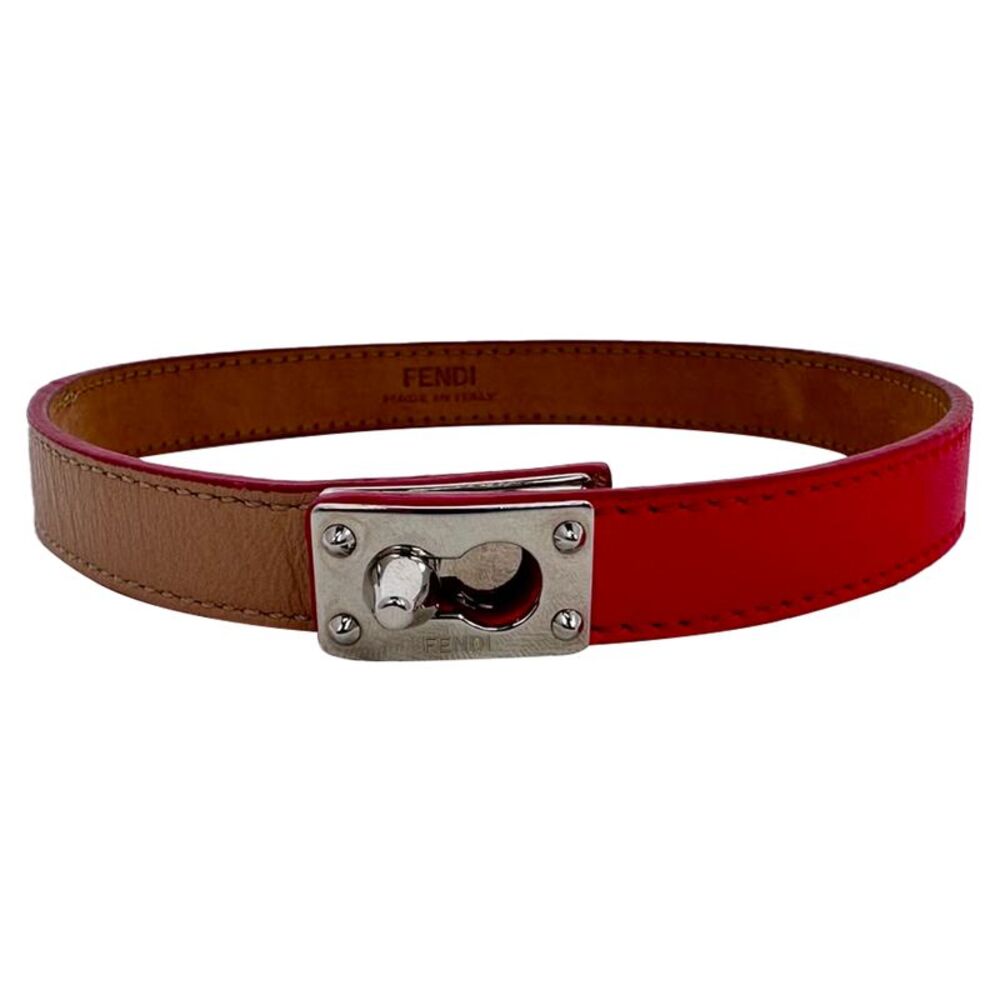 Fendi Double Wrap Bracelet in Multicolor Leather